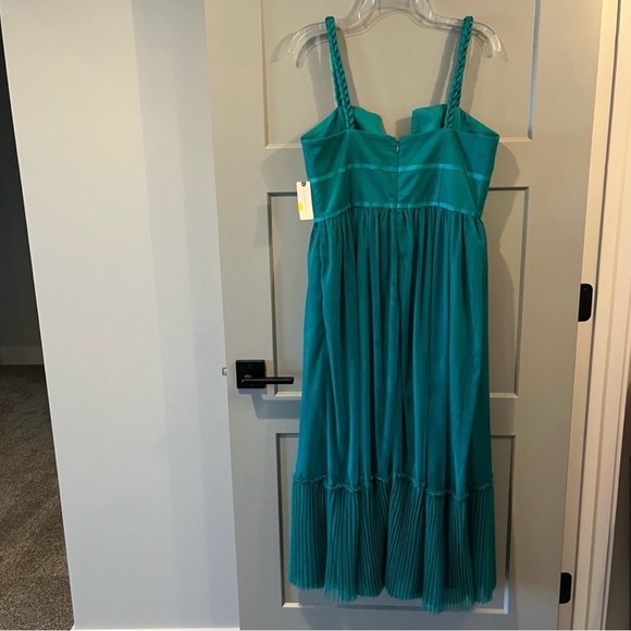 $240 NWT Anthropologie Hutch Sz 12 Square Neck Tulle Maxi Dress Sweetheart Neck - Picture 9 of 10